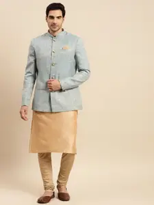 KISAH Men Kurta Churidar & Jodhpuri Bandhgala Set