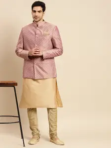 KISAH Men Kurta Churidar & Jodhpuri Bandhgala Set