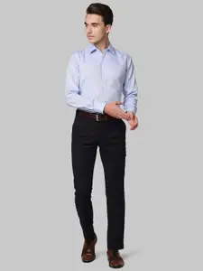 Park Avenue Men Blue Cotton Formal Shirt
