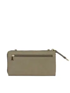 Baggit Women Beige Zip Around Wallet