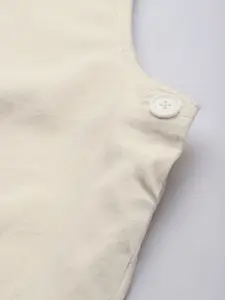 The Roadster Lifestyle Co. Pure Cotton Sleeveless Above Knee Pinafore Dress