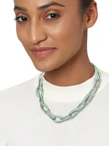 FOREVER 21 Green Layered Necklace