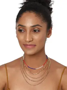 FOREVER 21 Gold-Plated Layered Necklace