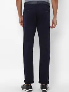 Allen Solly Men Navy Blue Slim Fit Trousers