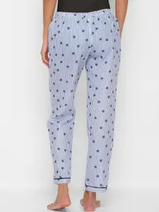 NOIRA Women Grey Printed Lounge Pants