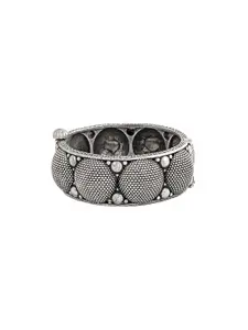 TEEJH Women Set Of 3 Silver-Plated Bangle-Style Bracelet