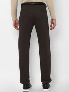 Allen Solly Men Black Regular Trousers