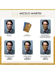 Micelo Martin Men Brown Lens & Gold-Toned UV Protected Aviator Sunglasses MM1002 C3