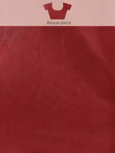 VAIRAGEE Red Voile  Plisse Saree