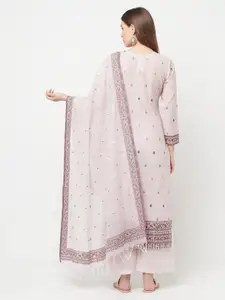 Safaa Pink Unstitched Dress Material