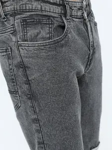 KETCH Men Grey Slim Fit Mildly Distressed Stretchable Jeans