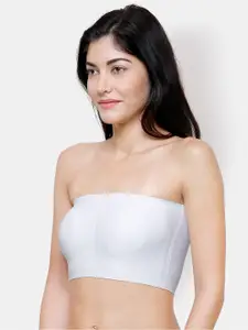 FashionRack White Bandeau Bra Lightly Padded