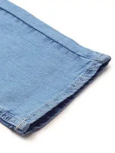 Flying Machine Men Blue Skinny  Jackson Fit Low-Rise Heavy Fade Stretchable Jeans