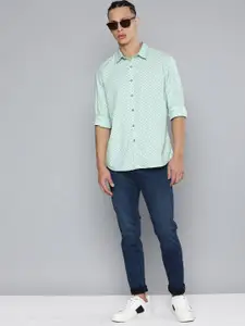 Flying Machine Men Standard Slim Fit Printed Pure Cotton Casual Shirt