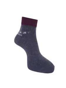 Dollar Socks Men Pack Of 3 Assorted Cotton Ankle-Length Socks