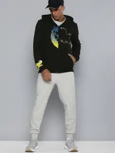 Puma x Men Regular Fit Royal Challengers Bangalore Graphic Printed Hooded Sweatshirt