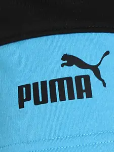 Puma Men Black Colourblocked Cotton Shorts