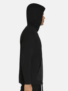 Puma Men Black Printed Hooded Cotton Sweatshirt