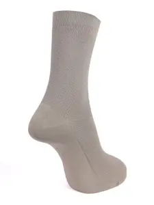 Dollar Socks Men  Pack of 3 Grey  Solid Above Ankle Length Socks