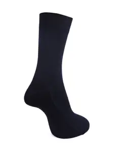 Dollar Socks Men Pack Of 3 Navy Blue Cotton Full-Length Socks
