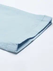 Van Heusen Sport Men Blue Striped Tapered Fit Chino Trousers