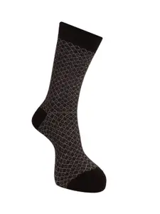 Dollar Socks Men Pack Of 5 Assorted Patterned Cotton Full-Length Socks