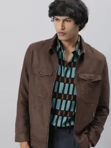 RARE RABBIT Men Burning Slim Fit Cotton Jacket