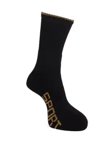 Dollar Socks Men Pack of 3 Brown & Black Solid Cotton Above Ankle Length Socks