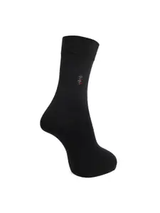 Dollar Socks Men Black Pack Of 3 Solid Above Ankle Length Socks