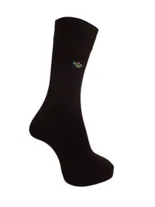 Dollar Socks Men Pack Of 3 Brown Solid Above Ankle-Length Cotton Socks