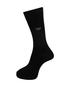 Dollar Socks Men Pack Of 3 Black Above Ankle Cotton Socks