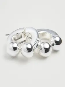 MANGO Silver-Toned Double Sided Studs