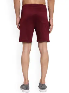 SPORTO Men Burgundy Sports Shorts
