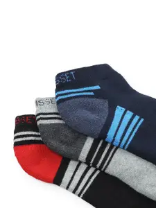 CRUSSET Men Pack Of 3 Assorted Ankle-Length Socks