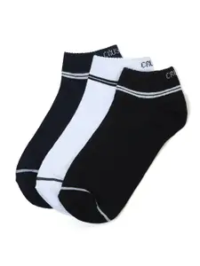 CRUSSET Men Pack Of 3 Assorted Ankle-Length Socks