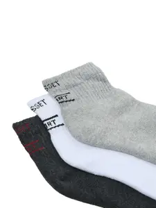 CRUSSET Men Pack of 3 Assorted Ankle-Length Socks