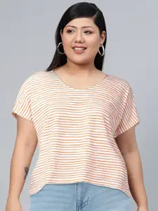 Van Heusen Striped Extended Sleeves Top