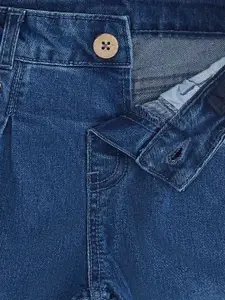 Pantaloons Baby Girls Blue Light Fade Jeans