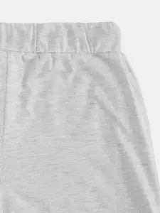 Pantaloons Junior Boys Grey Melange Pure Cotton Shorts