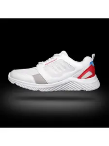 ASIAN Men White Mesh Running Shoes