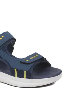 ASIAN Men Navy Blue Sports Beads Technology Sandals