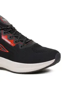 ASIAN Men Black Mesh Running Shoes