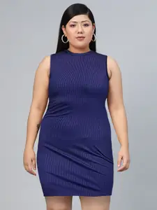 CHIC BY TOKYO TALKIES Blue Bodycon Dress