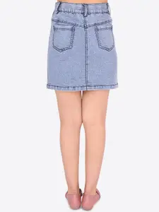 CUTECUMBER Girls Straight Denim Skirt