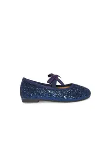 Pantaloons Junior Girls Navy Blue Party Ballerinas Flats