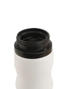 Marvel White & Black Solid Stainless Steel Water Bottle