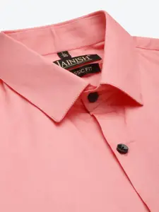 JAINISH Men Coral Standard Formal Shirt