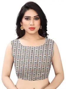 Silk Land Kalamkari Cotton Blend Digital Print Saree With Tassels