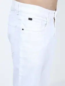 KETCH Men White Tapered Fit Stretchable Jeans