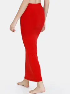 Zivame Women Red Solid Saree Shapewear